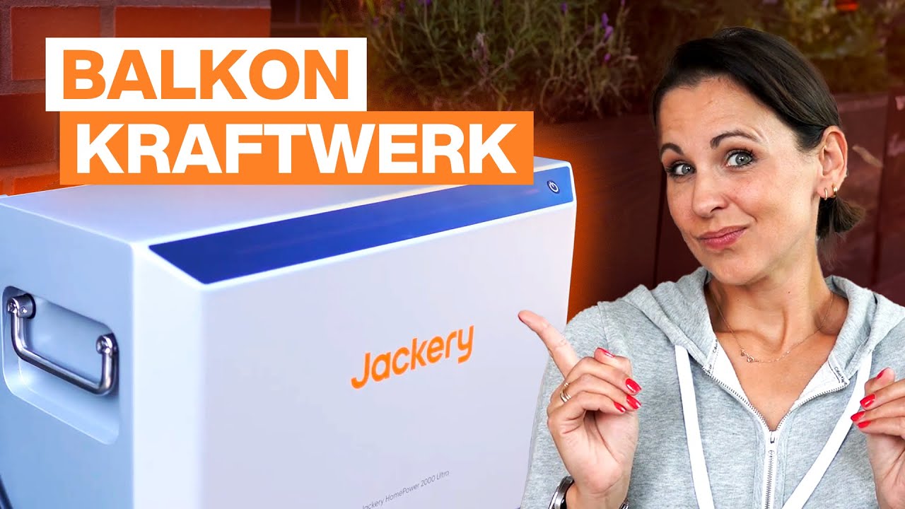 Vorschaubild zum Video: Ich richte ein Balkonkraftwerk ein Jackery Homepower 2000 Ultra im Test